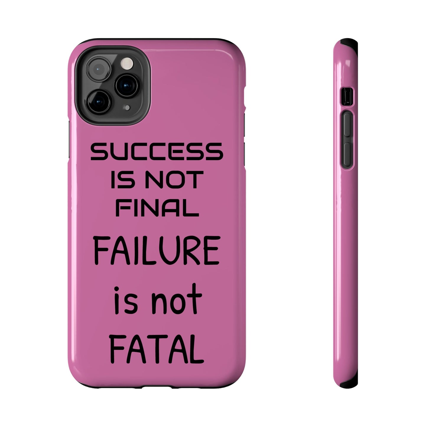 Tough Phone Cases,  Just Saying Pink 01 Custom Design Fun Unique Cover, a Gift for Tech Lover