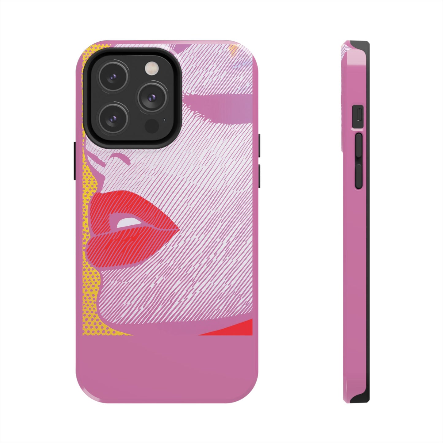 Tough Phone Cases Pop Art Modern Edge 01 Pink