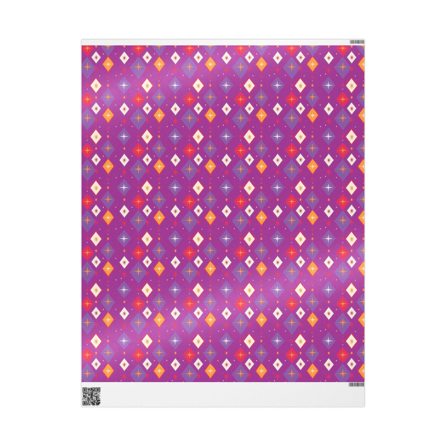 Wrapping Papers Christmas Diamond Stars Pink