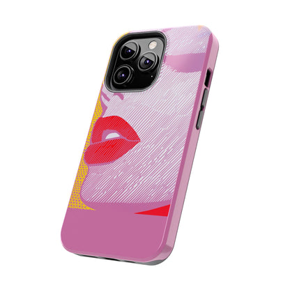 Tough Phone Cases Pop Art Modern Edge 01 Pink