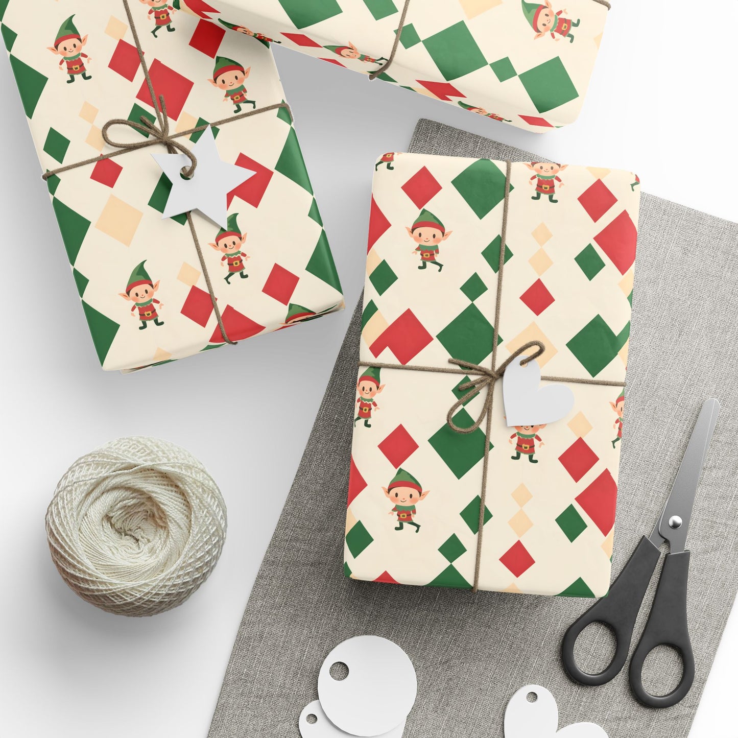 Wrapping Papers Christmas Elves Dance