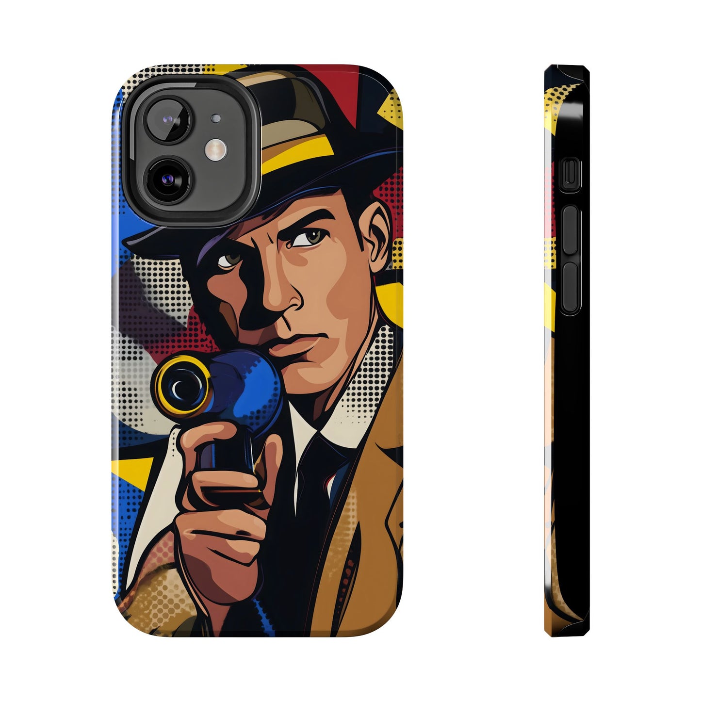 Tough Phone Cases Pop Art Modern Edge Guy Noir 01