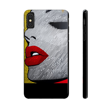 Tough Phone Cases Pop Art Modern Edge 01 Black