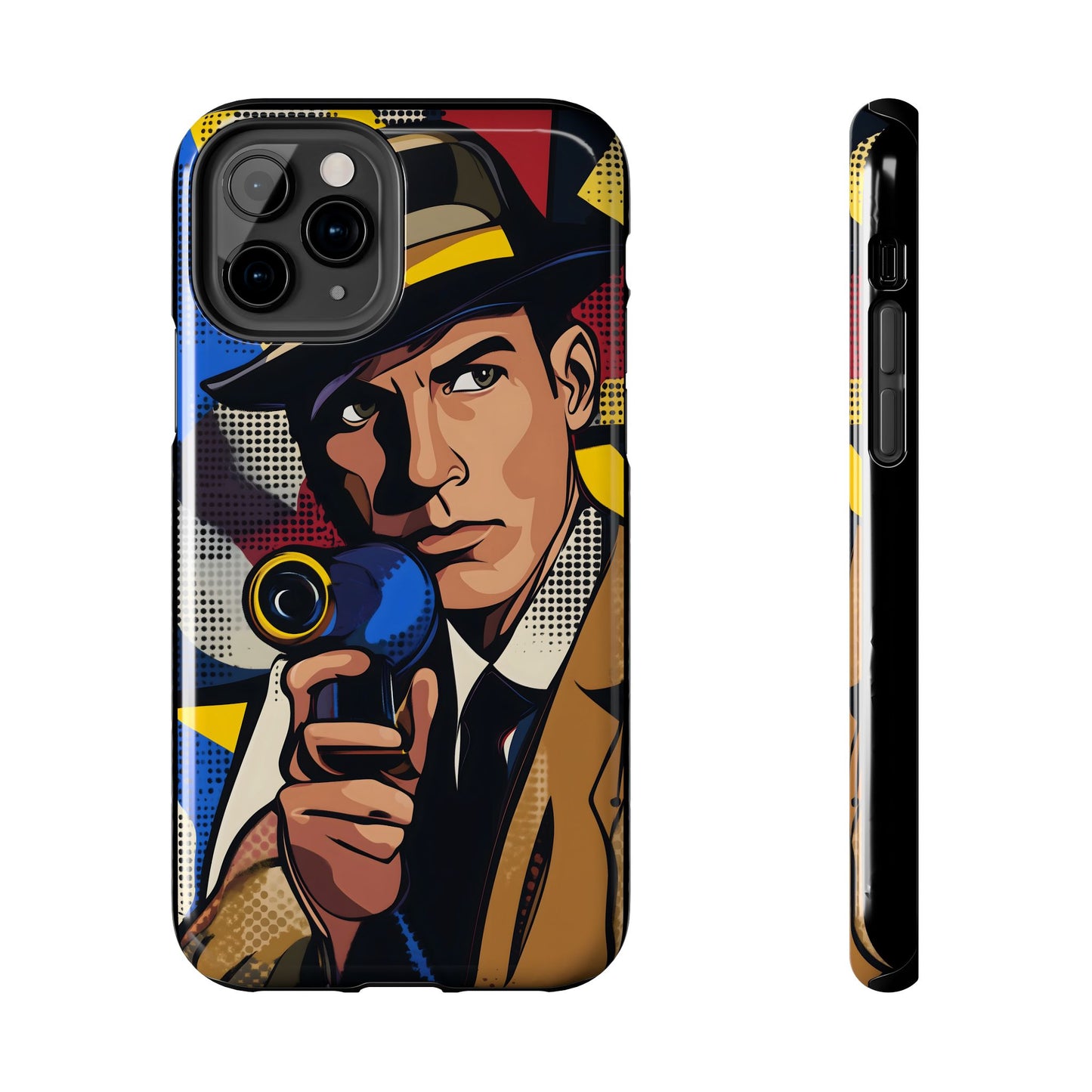 Tough Phone Cases Pop Art Modern Edge Guy Noir 01