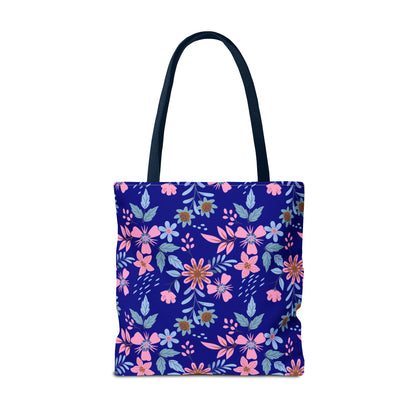 Tote Bag - Floral - Navy