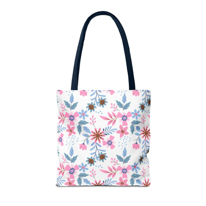 Tote Bag - Floral - White