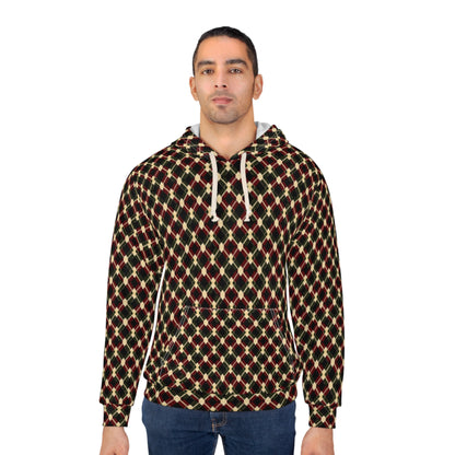 Unisex Pullover Hoodie Argyle 0004