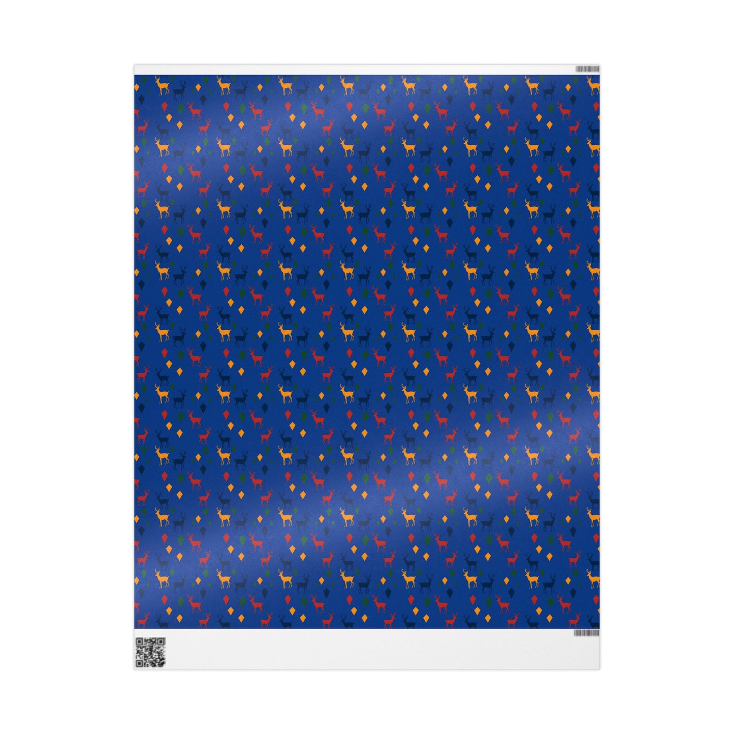 Wrapping Papers Christmas Reindeer Blue