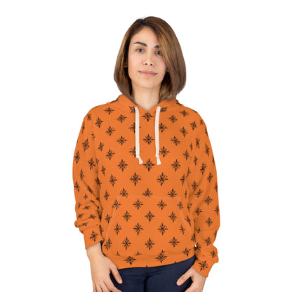 Unisex Pullover Hoodie Geometric Snowflake 001 Custa