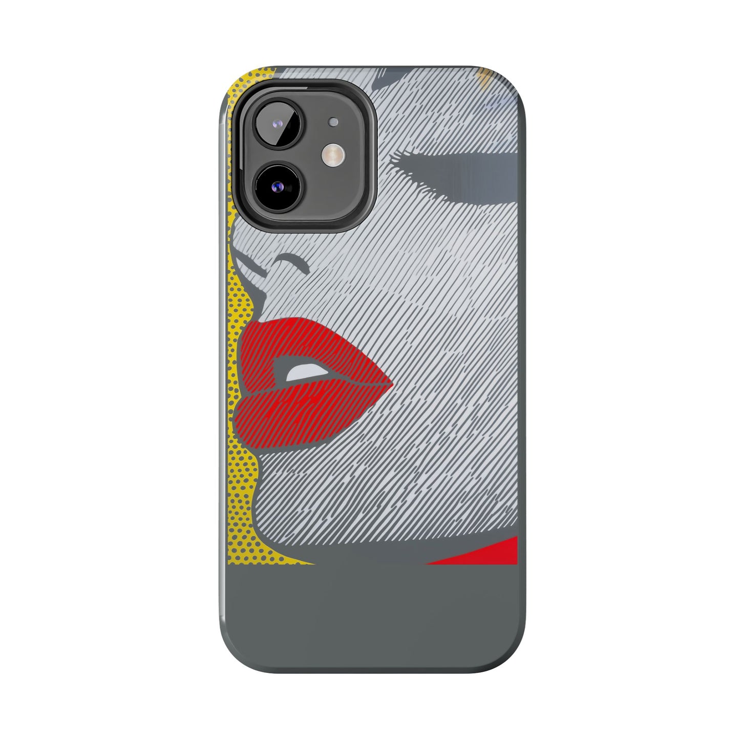 Tough Phone Cases Pop Art Modern Edge 01 Gray