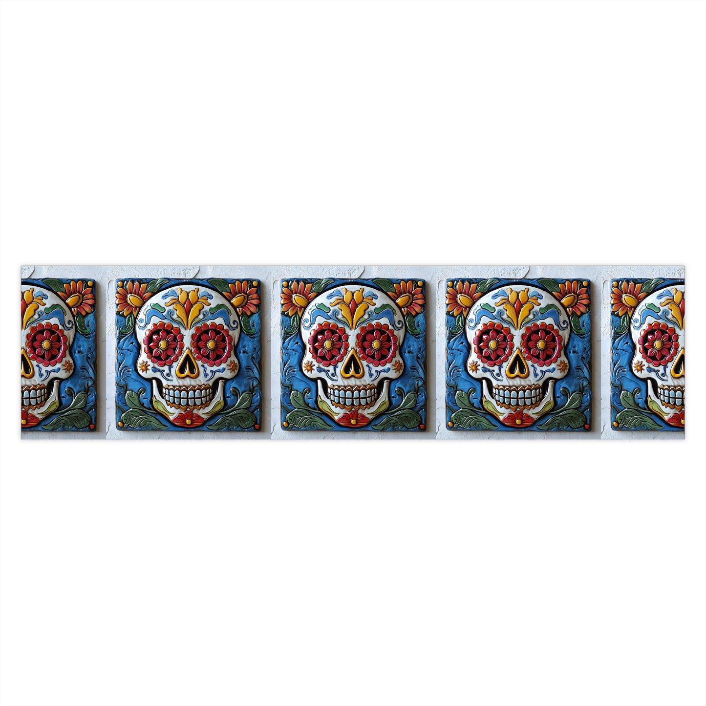 Sugar Skull Bumper Stickers 005, Day of the Dead Dia de Los Muertos, Halloween Decor - Car Decals, Laptop Stickers