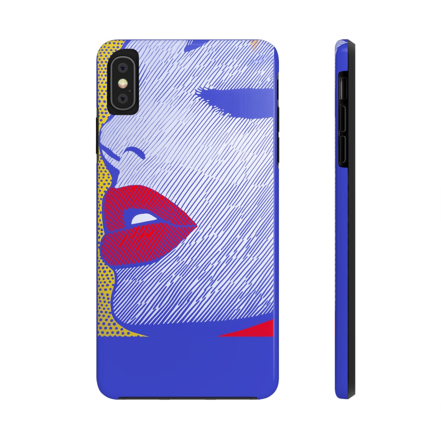 Tough Phone Cases Pop Art Modern Edge 01 Blue