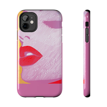 Tough Phone Cases Pop Art Modern Edge 01 Pink