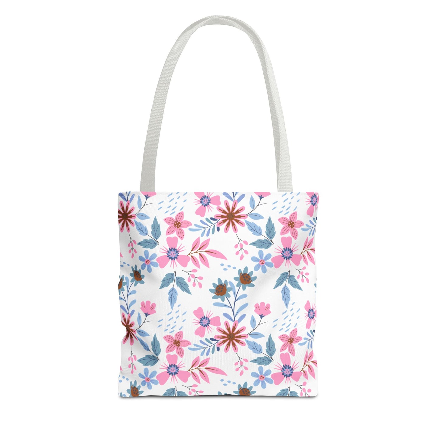 Tote Bag - Floral - White