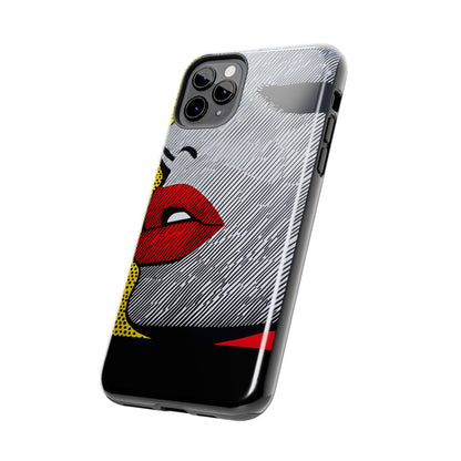 Tough Phone Cases Pop Art Modern Edge 01 Black