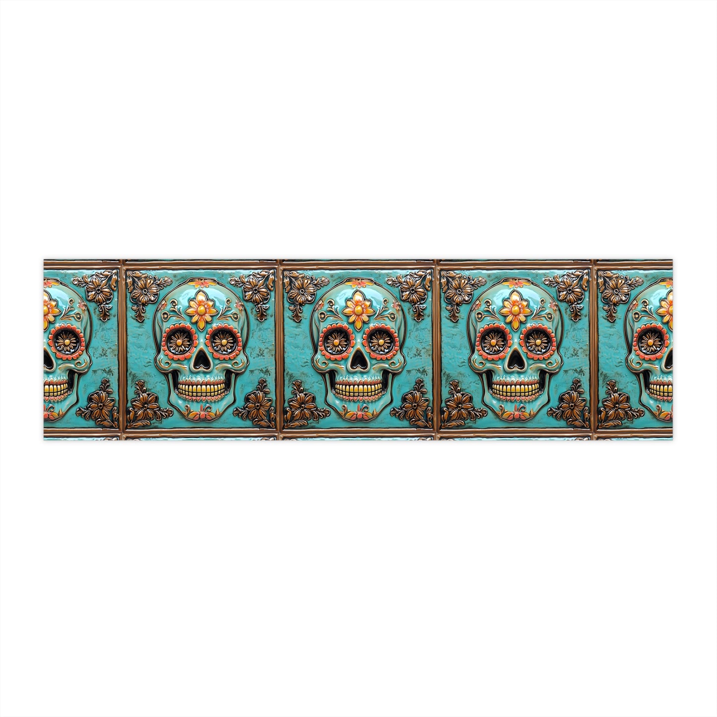 Sugar Skull Bumper Stickers 004, Day of the Dead Dia de Los Muertos, Halloween Decor - Car Decals, Laptop Stickers