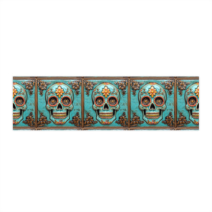 Sugar Skull Bumper Stickers 004, Day of the Dead Dia de Los Muertos, Halloween Decor - Car Decals, Laptop Stickers