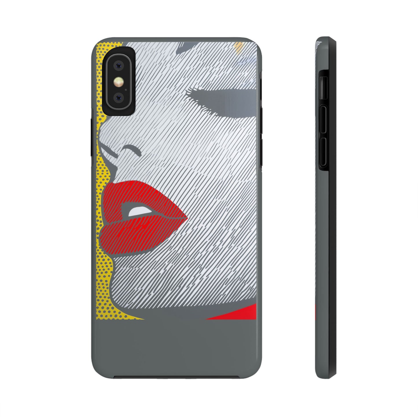 Tough Phone Cases Pop Art Modern Edge 01 Gray