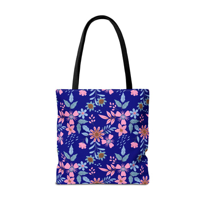 Tote Bag - Floral - Navy