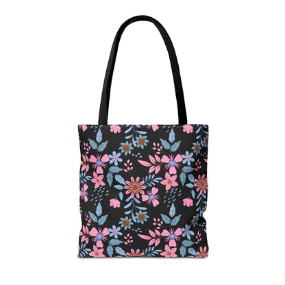 Tote Bag - Floral - Black