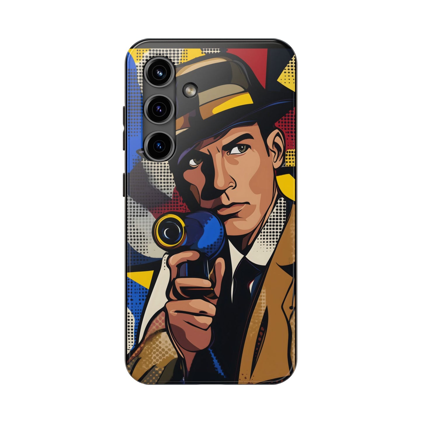 Tough Phone Cases Pop Art Modern Edge Guy Noir 01