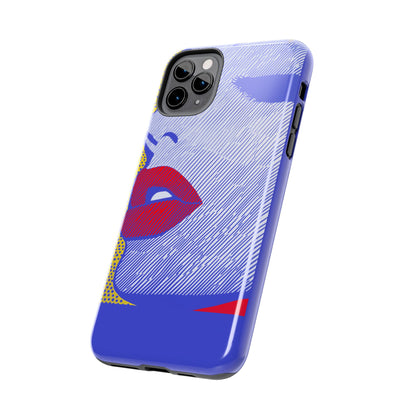 Tough Phone Cases Pop Art Modern Edge 01 Blue