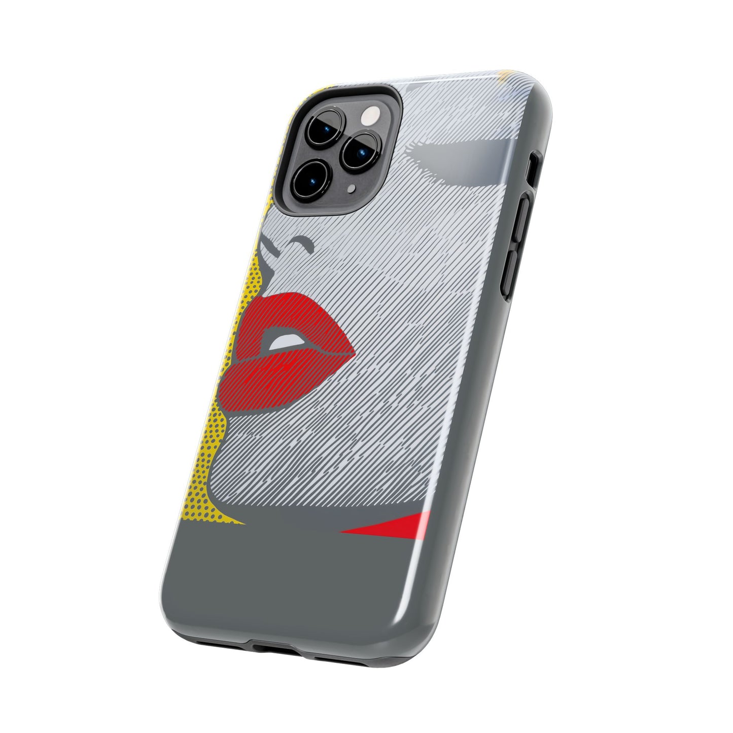 Tough Phone Cases Pop Art Modern Edge 01 Gray