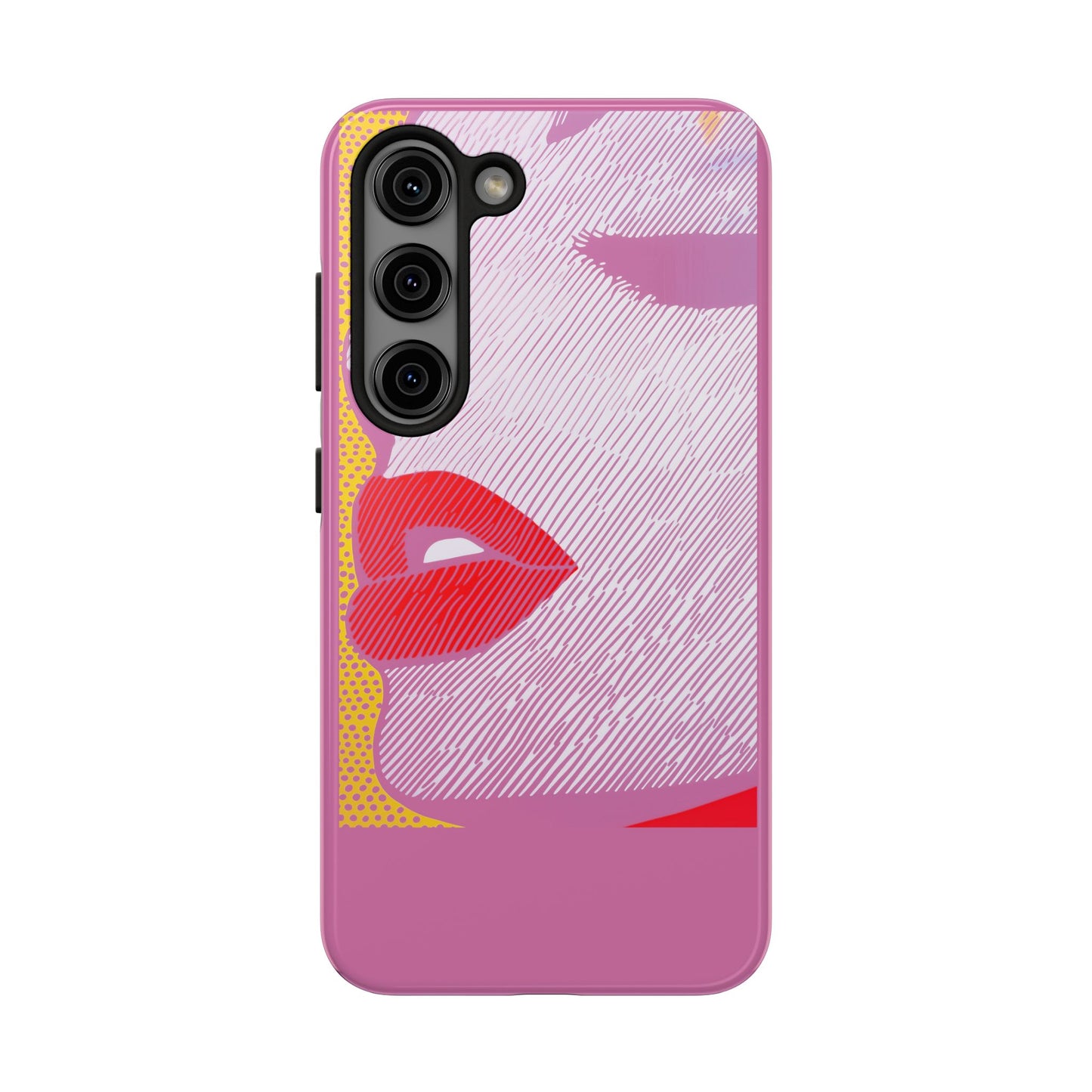 Tough Phone Cases Pop Art Modern Edge 01 Pink