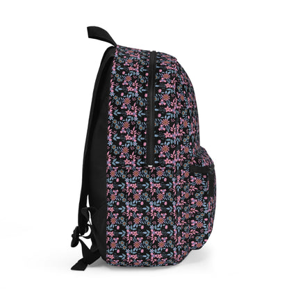 Backpack - Floral - Black