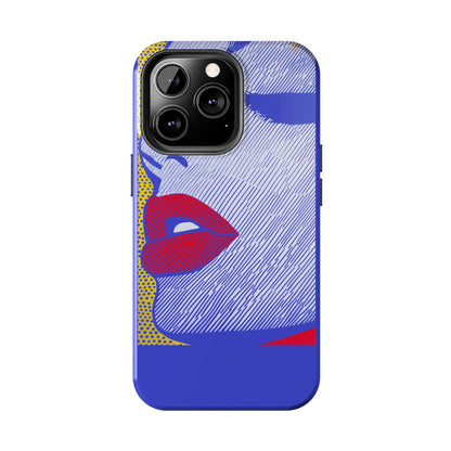 Tough Phone Cases Pop Art Modern Edge 01 Blue