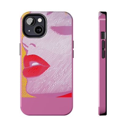 Tough Phone Cases Pop Art Modern Edge 01 Pink