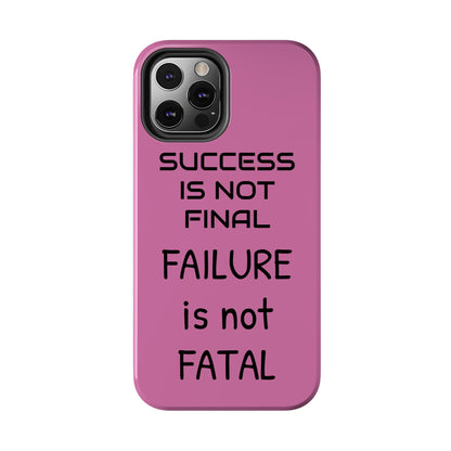 Tough Phone Cases,  Just Saying Pink 01 Custom Design Fun Unique Cover, a Gift for Tech Lover