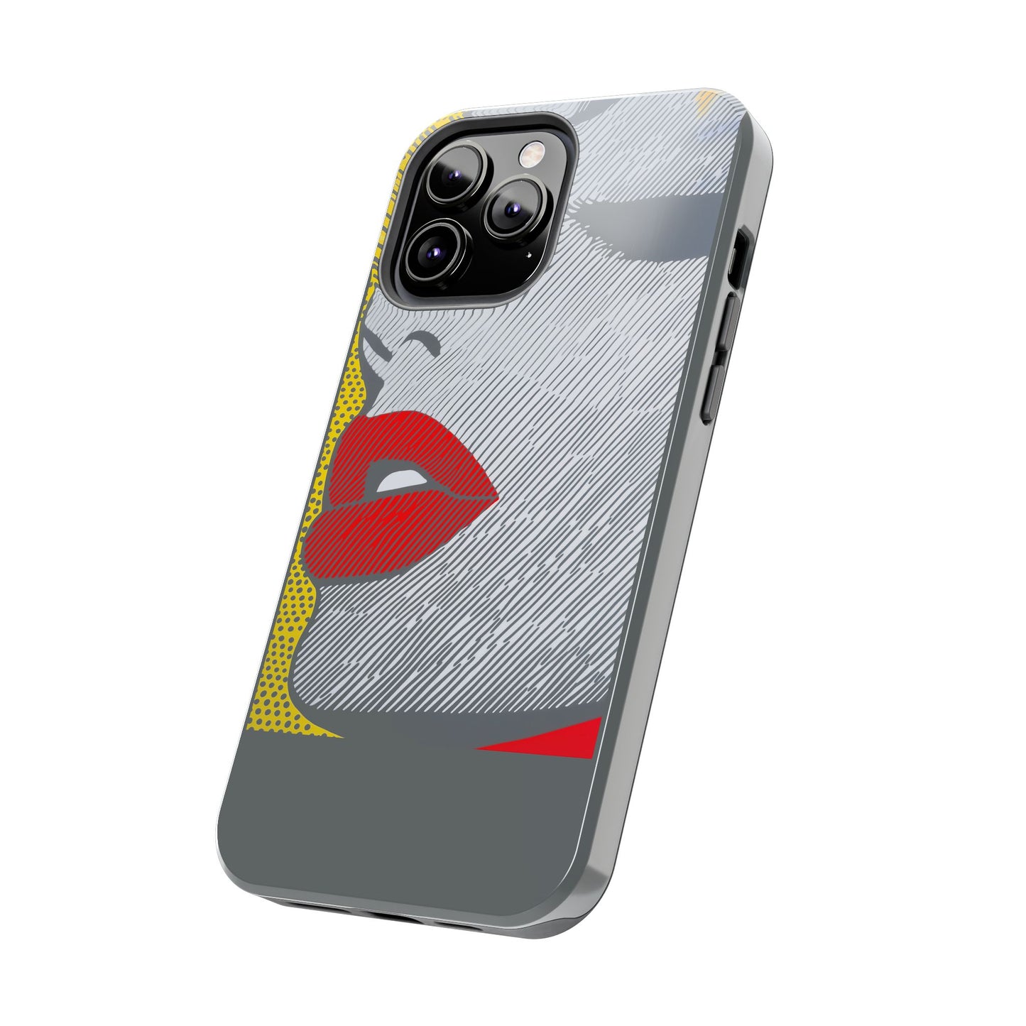 Tough Phone Cases Pop Art Modern Edge 01 Gray