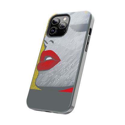 Tough Phone Cases Pop Art Modern Edge 01 Gray