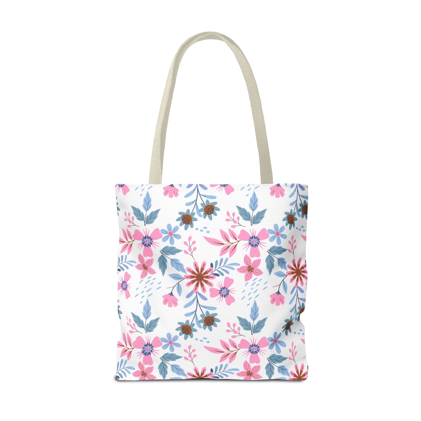 Tote Bag - Floral - White