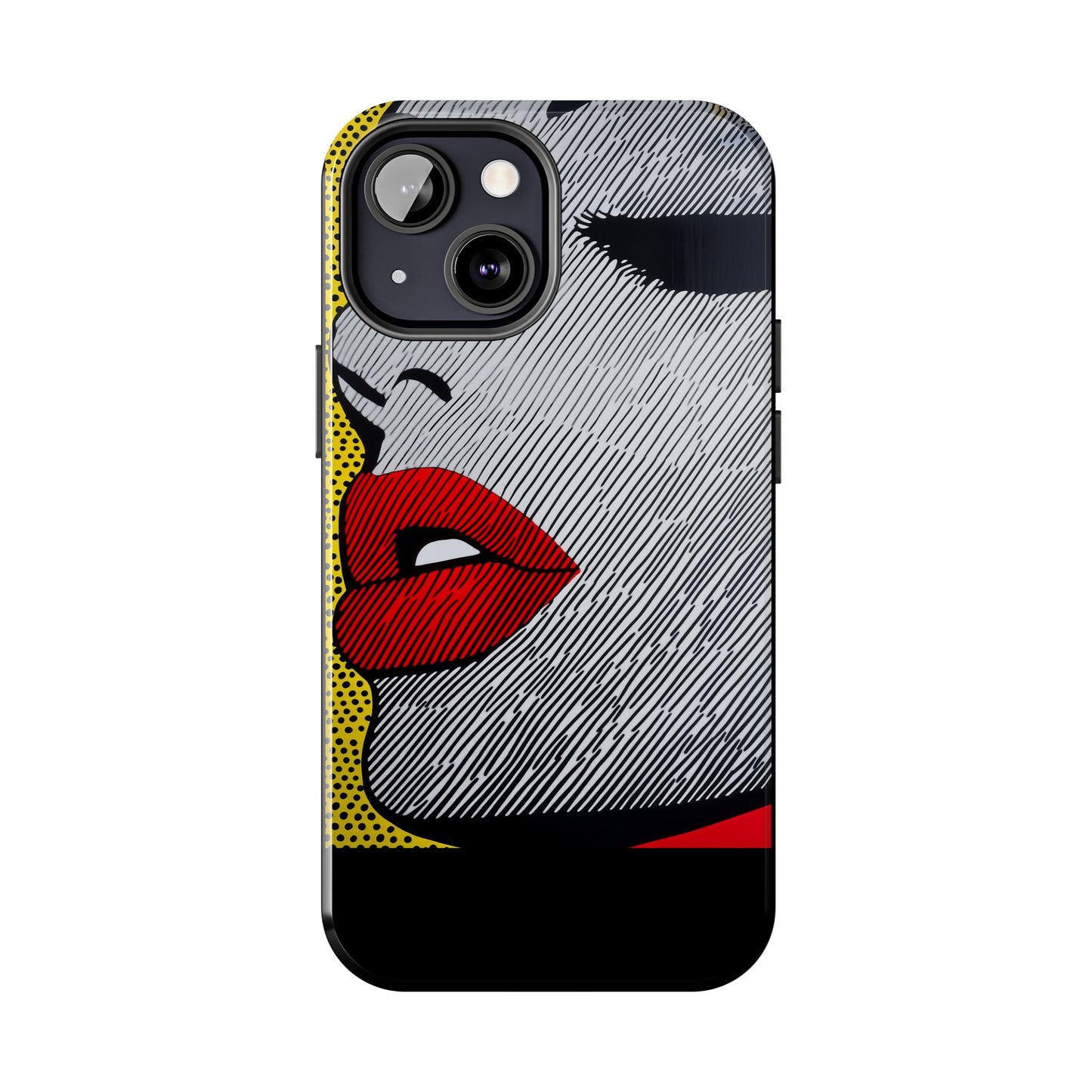 Tough Phone Cases Pop Art Modern Edge 01 Black