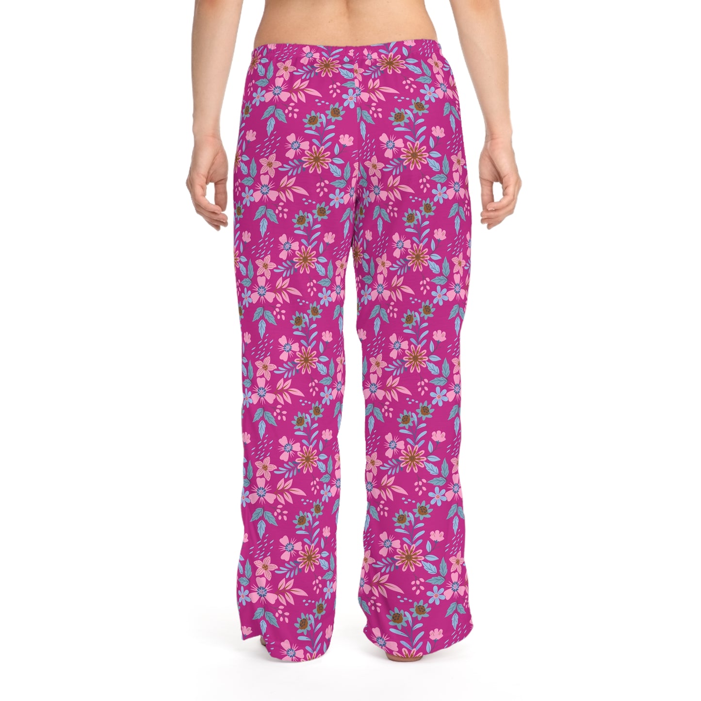 Women's Pajama Pants - Floral - Pink