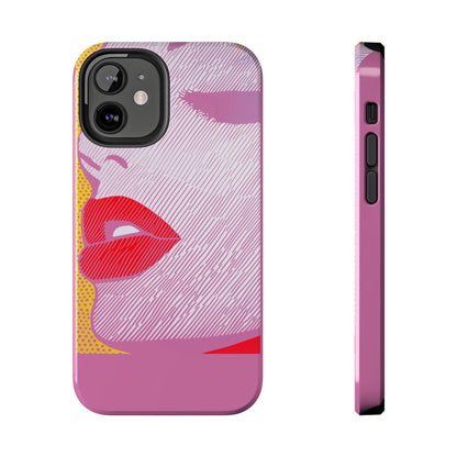 Tough Phone Cases Pop Art Modern Edge 01 Pink