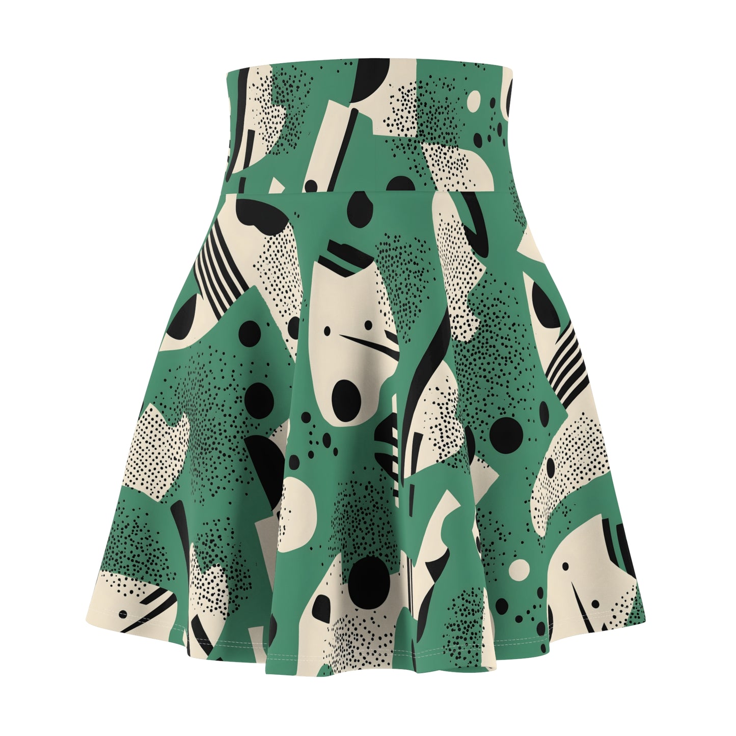 Women's Skater Skirt Memphis Green 01