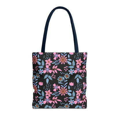 Tote Bag - Floral - Black