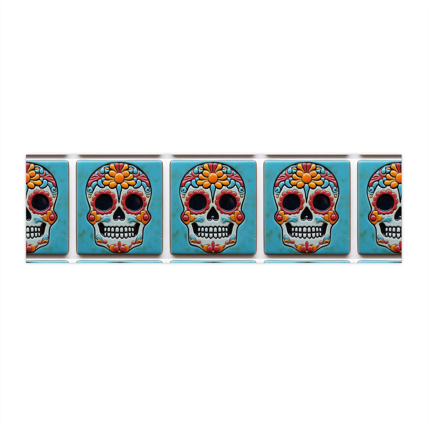 Sugar Skull Bumper Stickers 013, Day of the Dead Dia de Los Muertos, Halloween Decor - Car Decals, Laptop Stickers