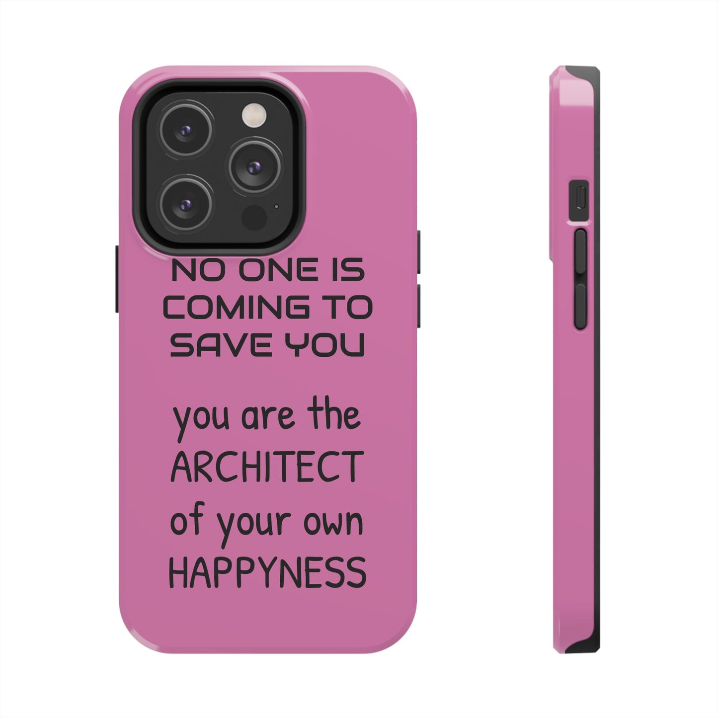 Tough Phone Cases, Just Saying Pink 06 Custom Design Fun Unique Cover, a Gift for Tech Lover