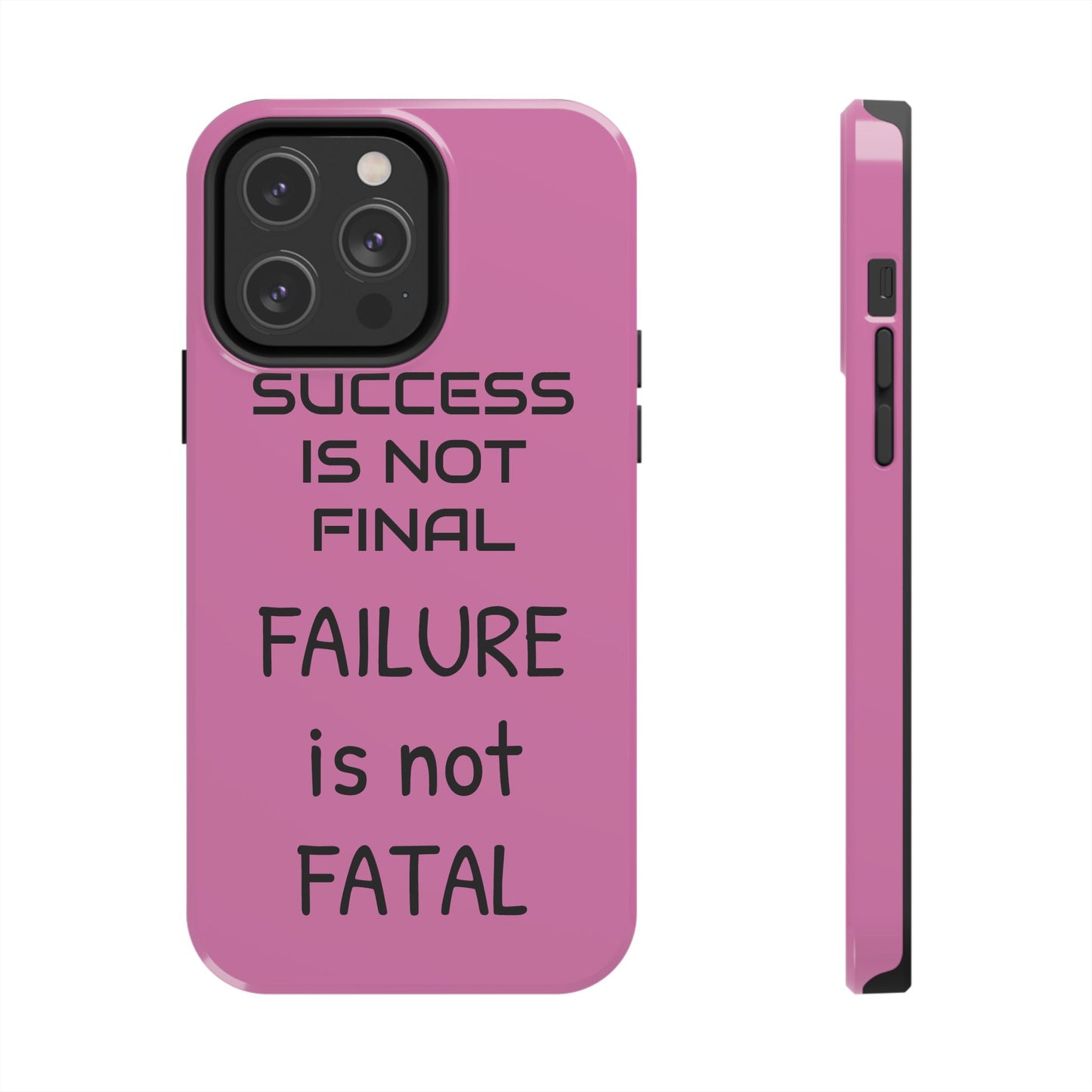 Tough Phone Cases,  Just Saying Pink 01 Custom Design Fun Unique Cover, a Gift for Tech Lover