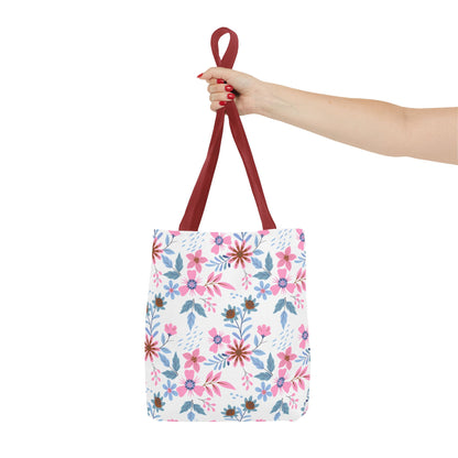 Tote Bag - Floral - White