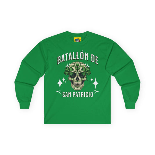 Batallón de San Patricio -Mexican Irish Diaspora, Historical Military Unisex Ultra Cotton Long Sleeve Tee