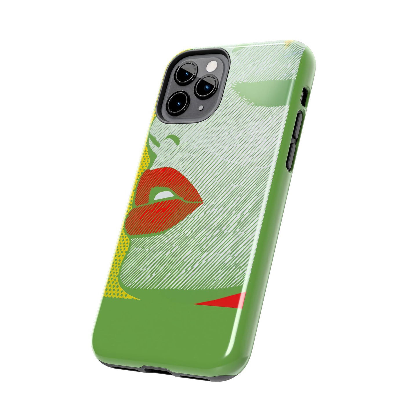 Tough Phone Cases Pop Art Modern Edge 01 Green