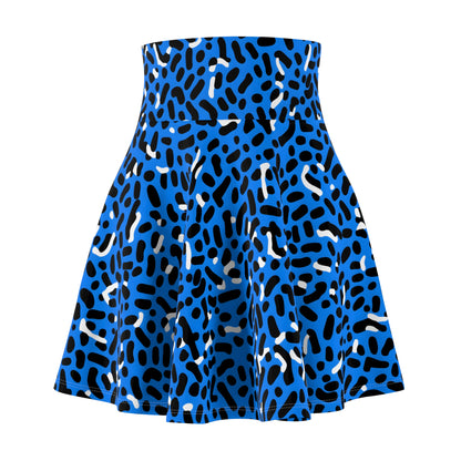 Women's Skater Skirt Memphis Blue 02