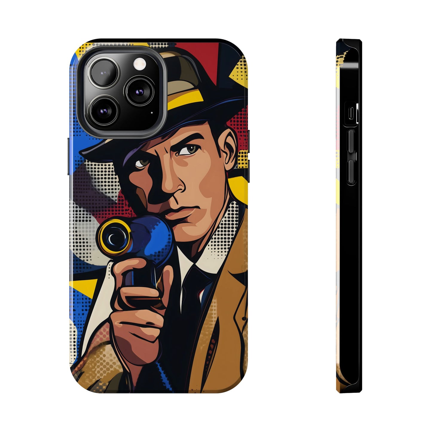 Tough Phone Cases Pop Art Modern Edge Guy Noir 01