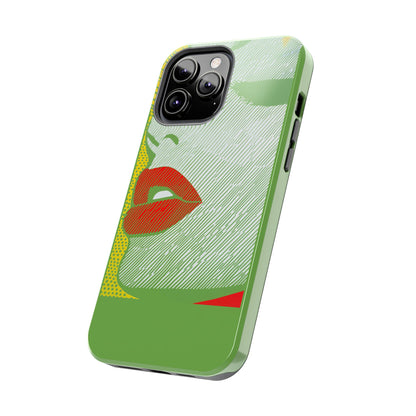 Tough Phone Cases Pop Art Modern Edge 01 Green