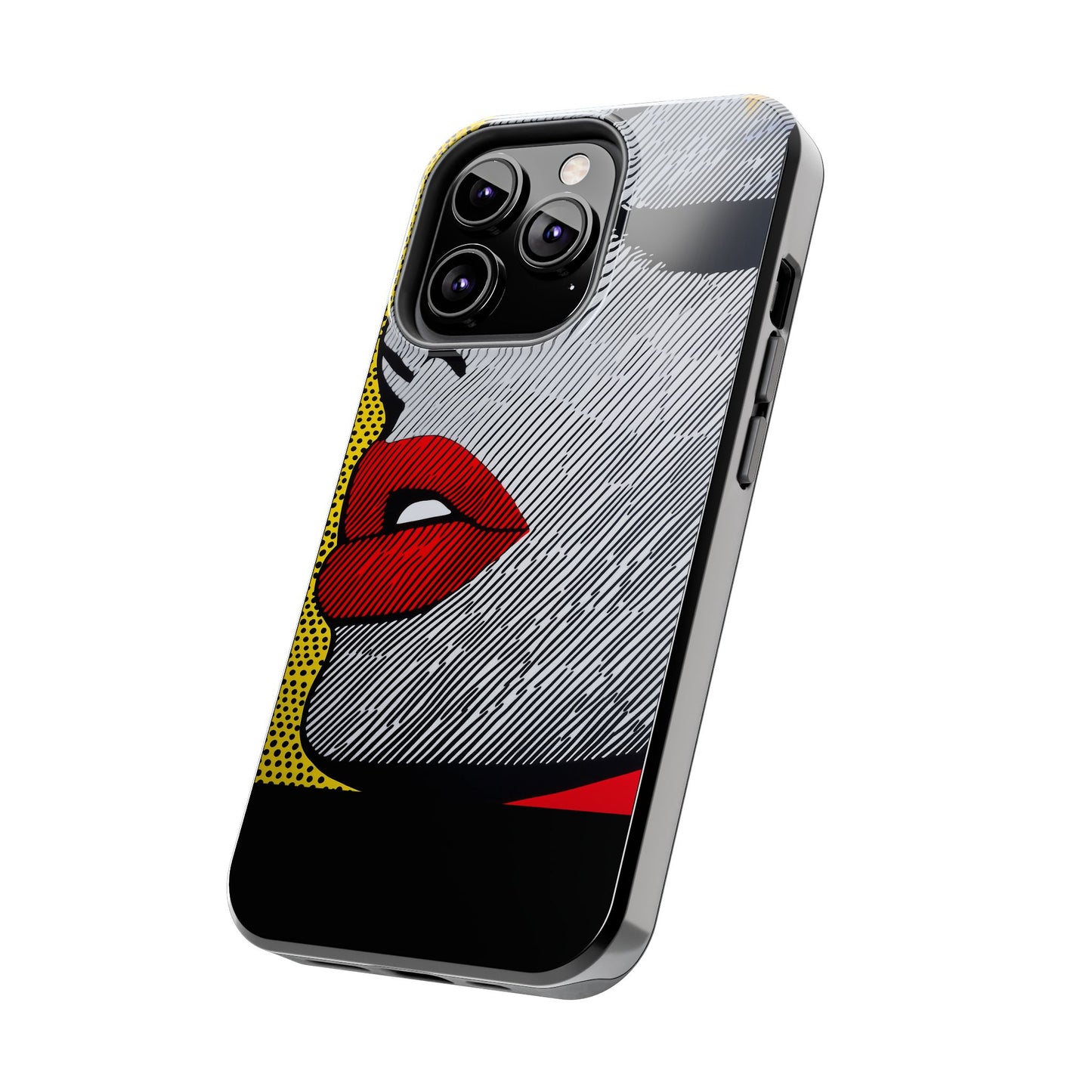 Tough Phone Cases Pop Art Modern Edge 01 Black